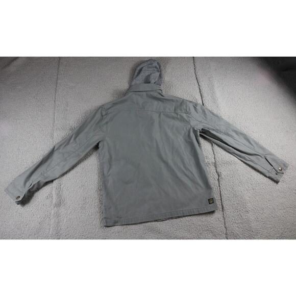 Volcom Jacket Mens Medium Gray Bashi Hooded Coat Full Zip - Picture 3 of 8